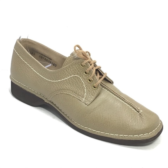 Revelations Vintage Womens Tan Lace-up Oxfords - Picture 1 of 11